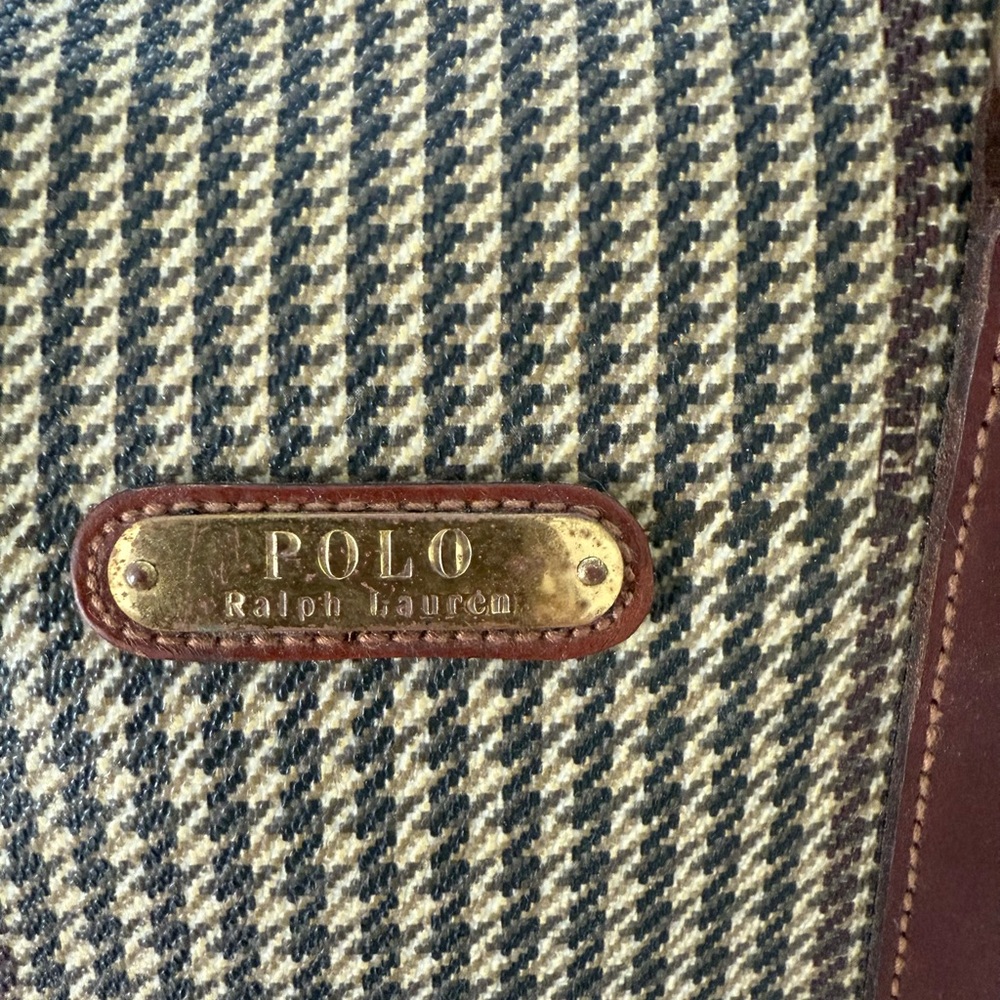 Polo Ralph Lauren Vintage Men’s Classic Houndstooth Weekender Duffel Bag - Picture 2 of 7